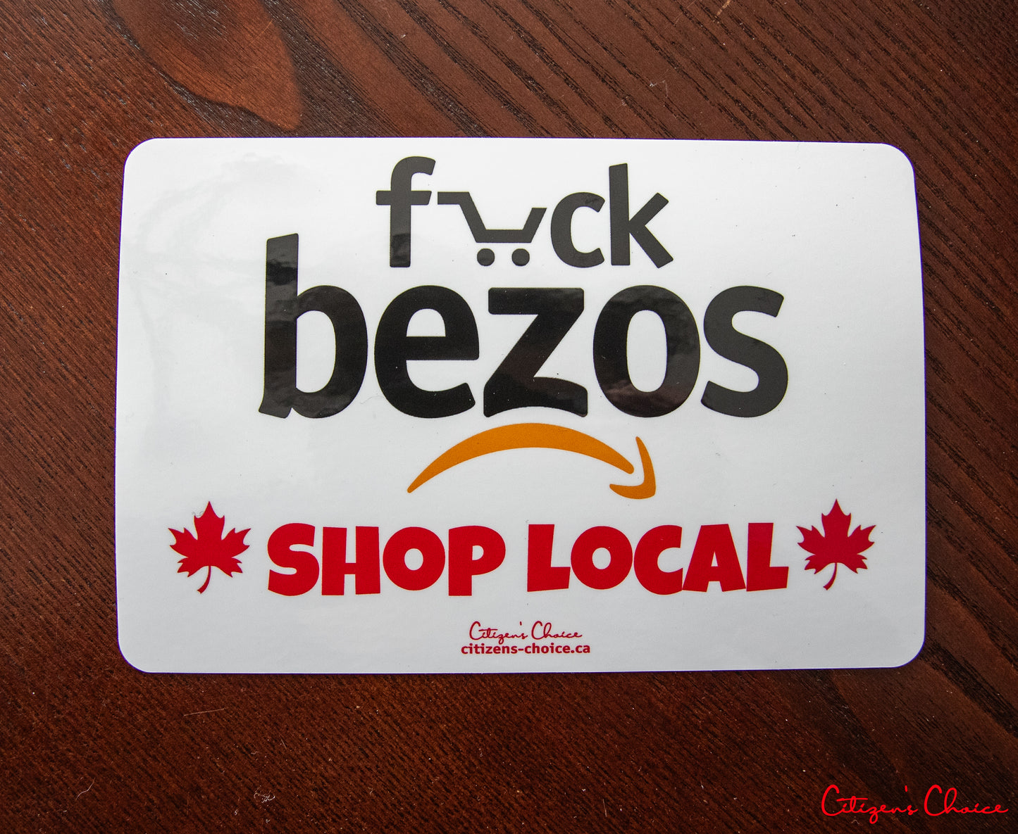 F*ck Bezos / Shop Local Sticker