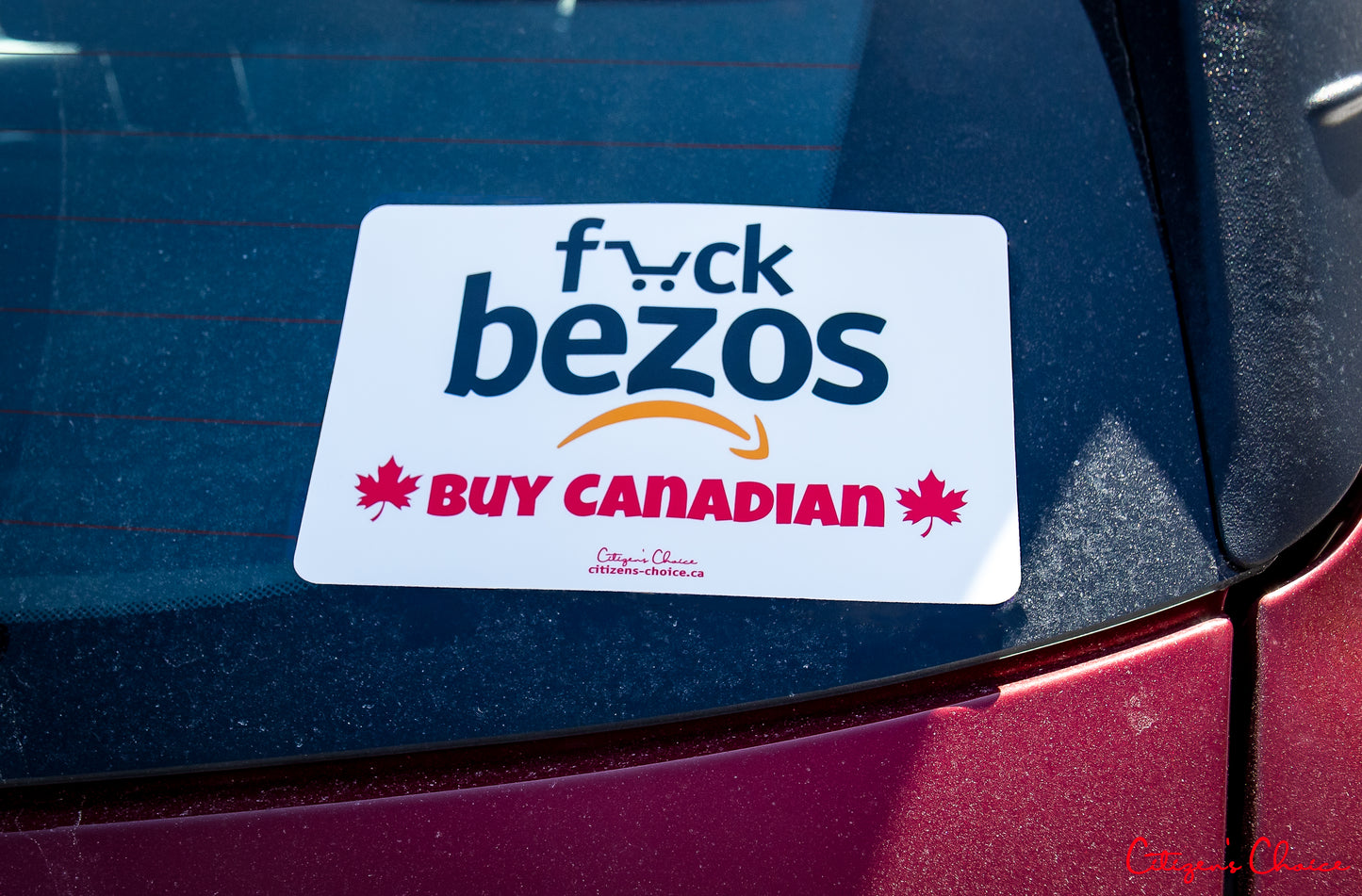 f*ck bezos / Buy Canadian Sticker