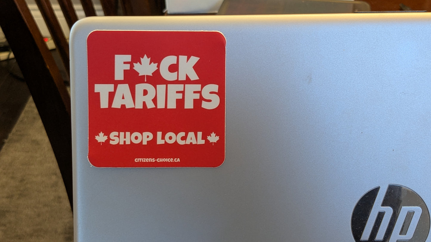 F!ck Tariffs sticker