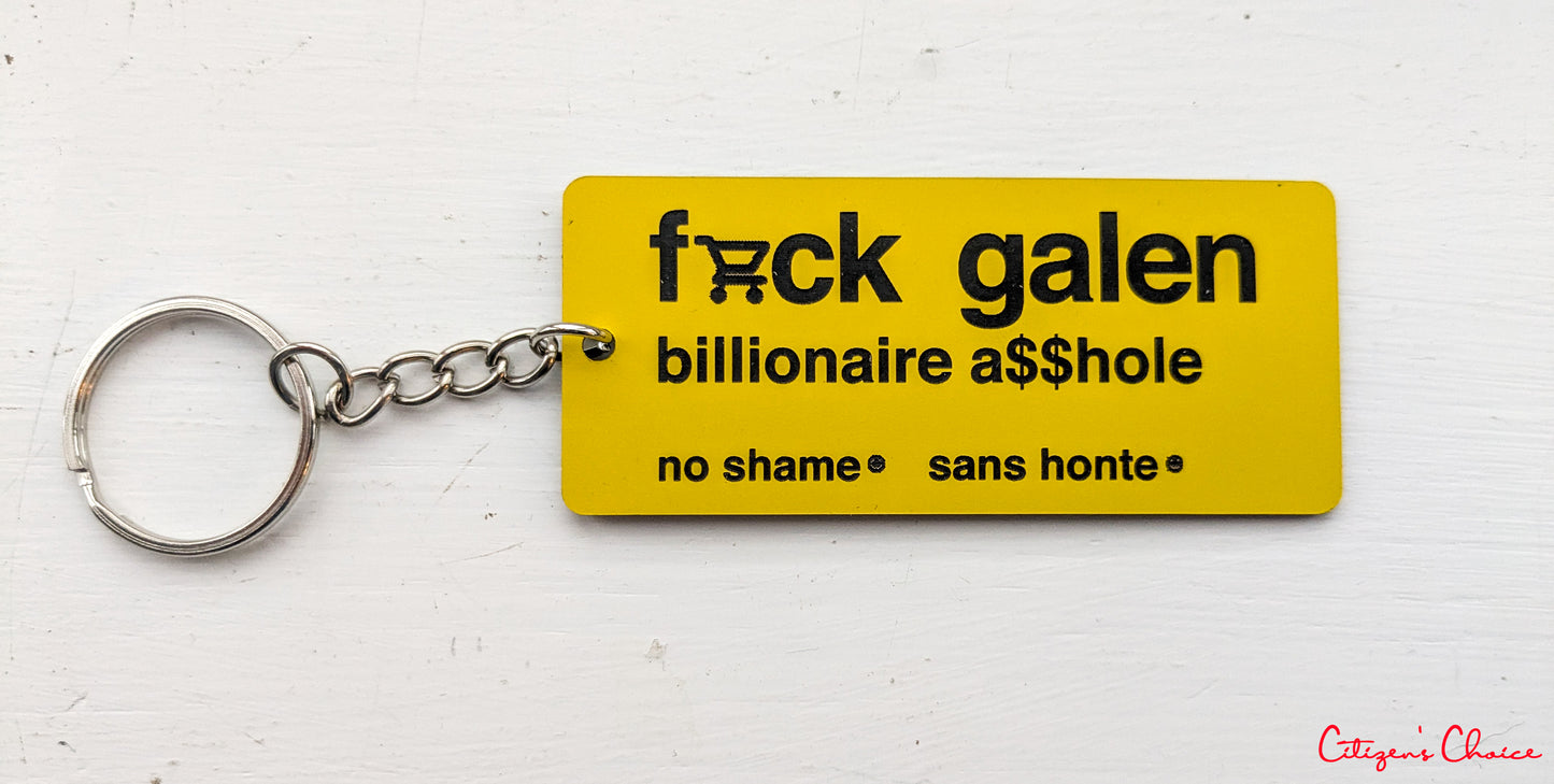 F*ck Galen Keychain