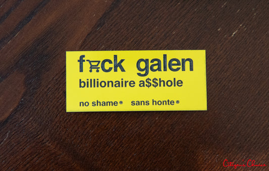 Small F!ck Galen Stickers