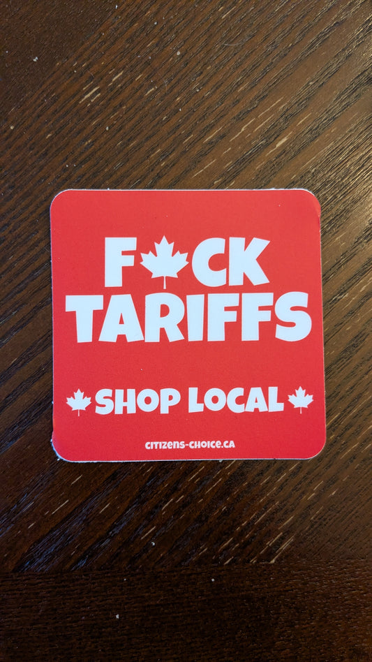 F!ck Tariffs sticker